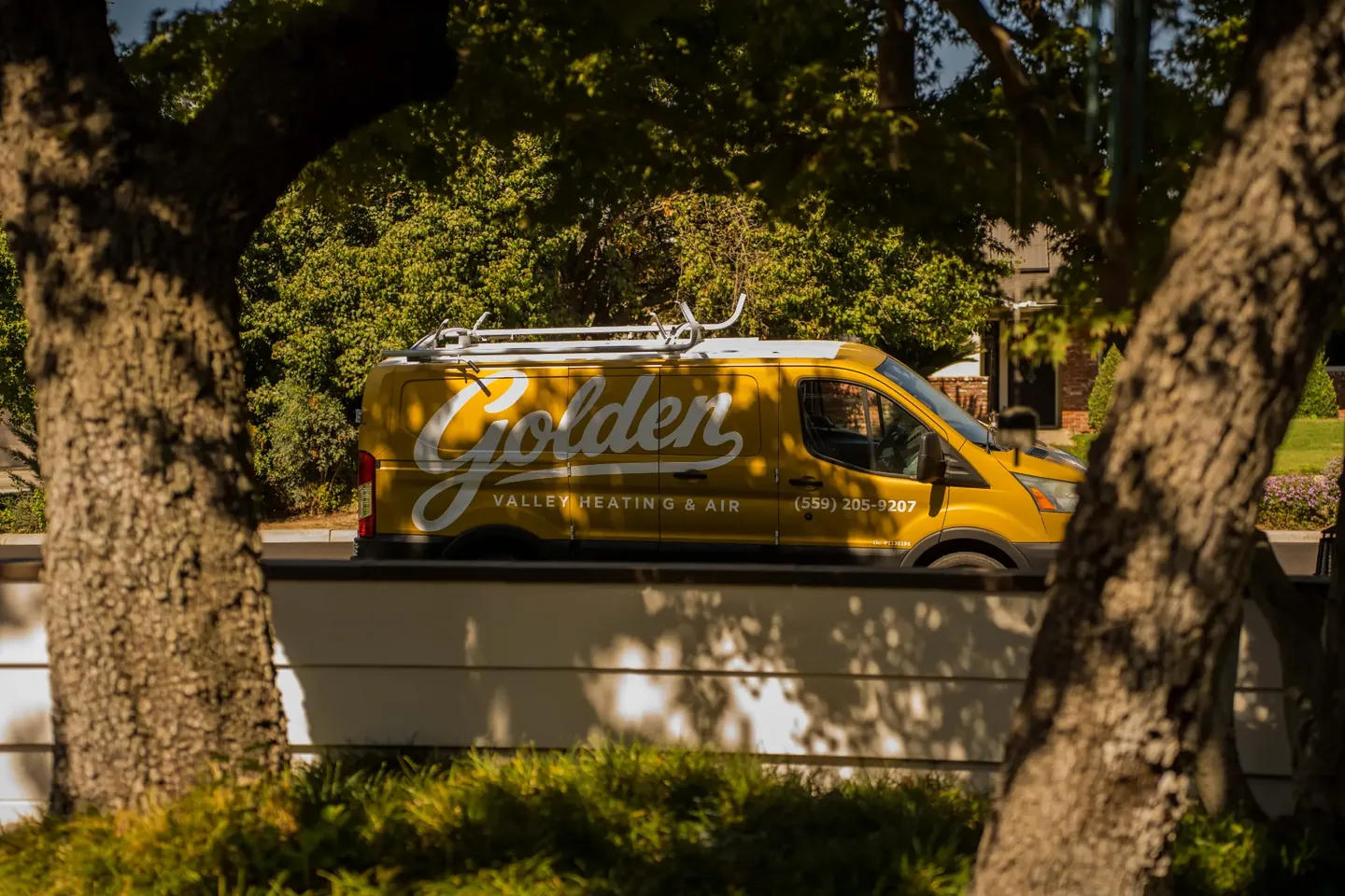 Golden Valley Heating and Air team and service vehicle at an HVAC job — photo 16